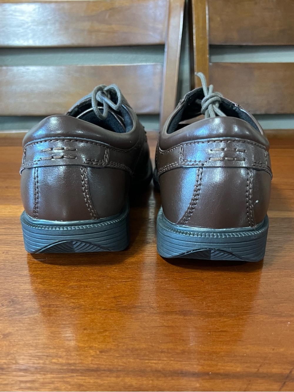 Nunn Bush Men's Bourbon Street Moc Toe Oxfords Smooth Leather Shoes Office Wear - Picture 6 of 11